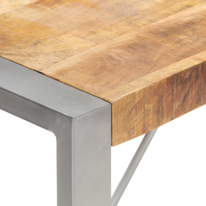 Tavolo da Pranzo 140x70x75 cm in Legno Massello di Mango Grezzo | homemem39
