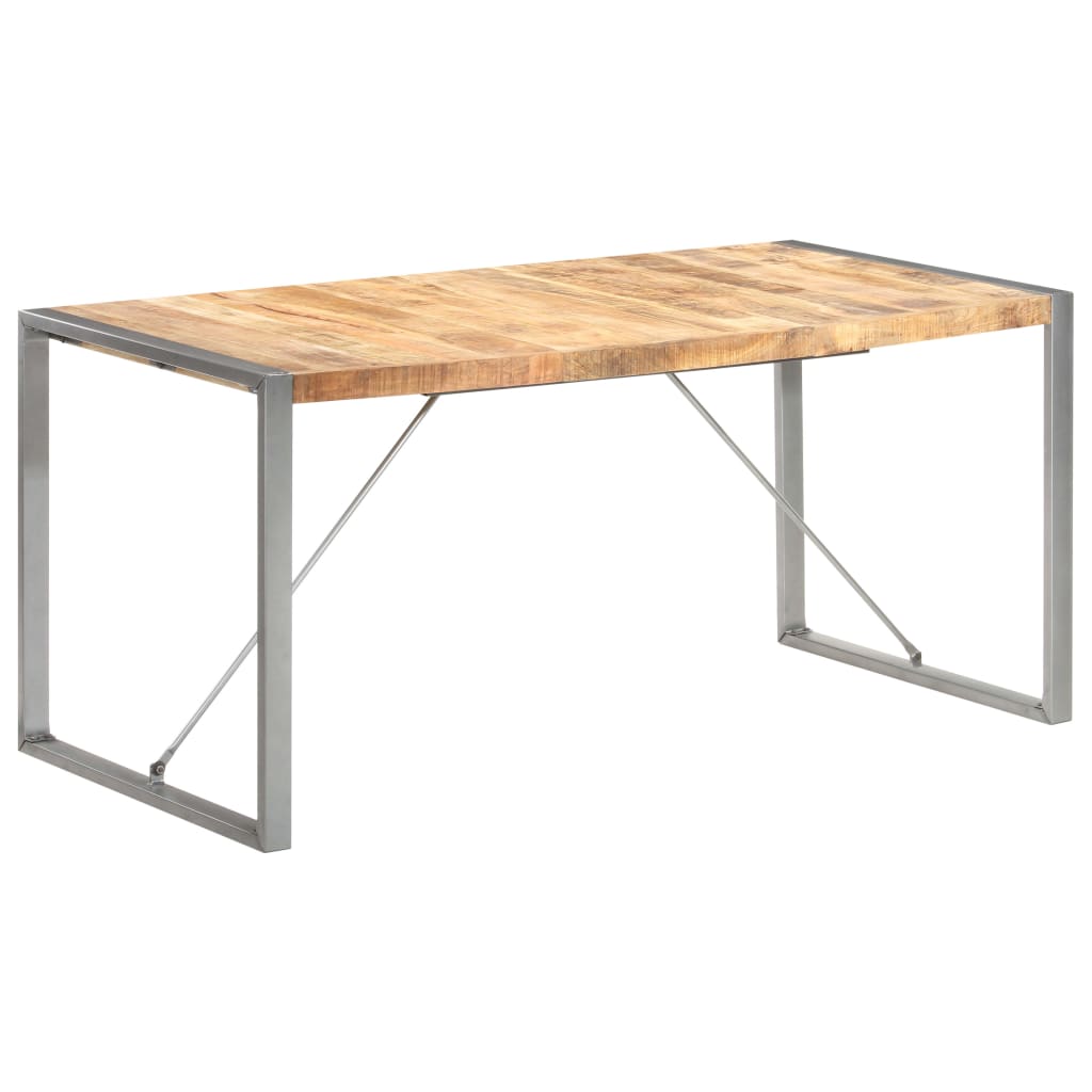 Tavolo da Pranzo 160x80x75 cm in Legno Massello di Mango | homemem39