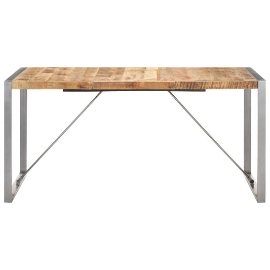 Tavolo da Pranzo 160x80x75 cm in Legno Massello di Mango