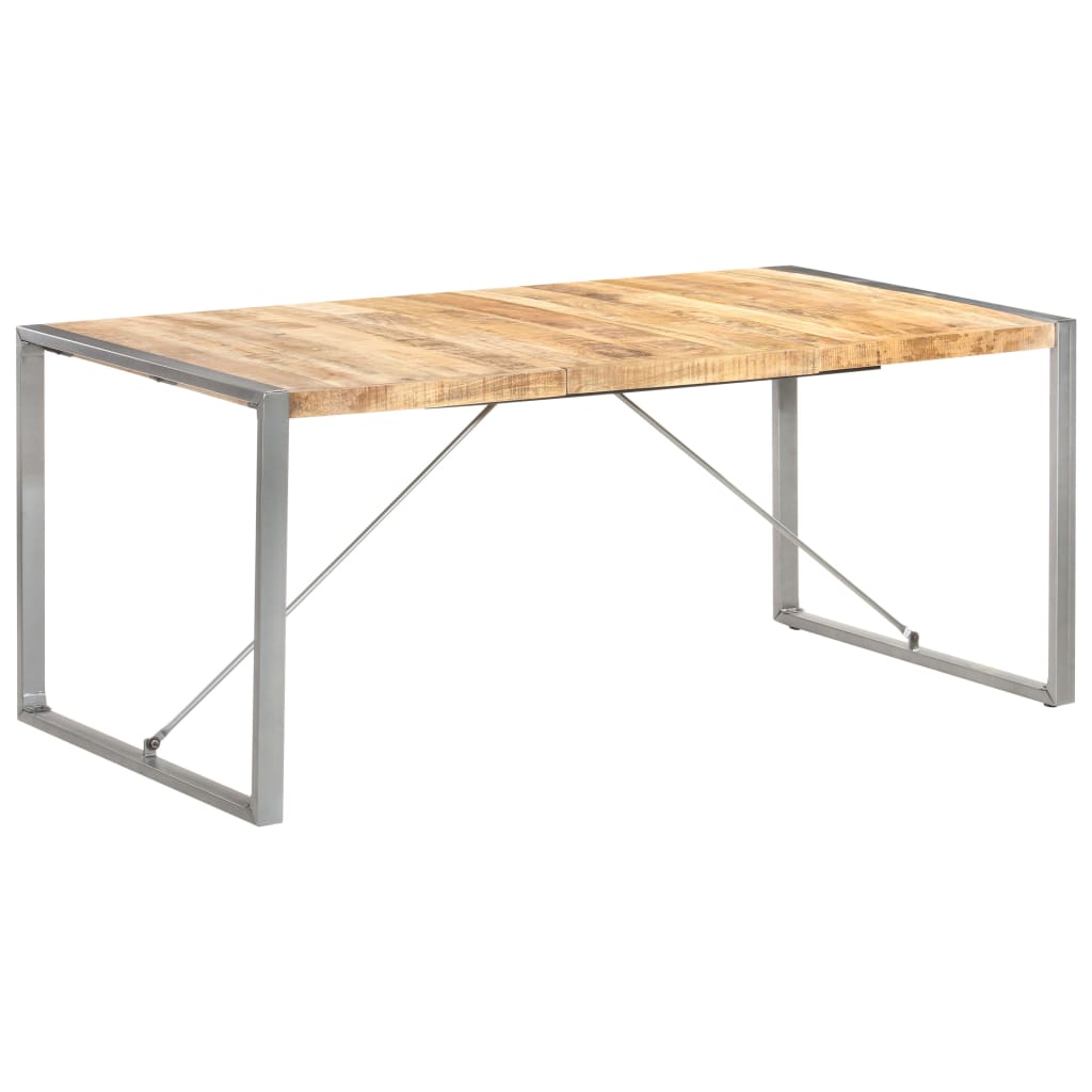 Tavolo da Pranzo 180x90x75 cm in Legno Massello di Mango Grezzo | homemem39