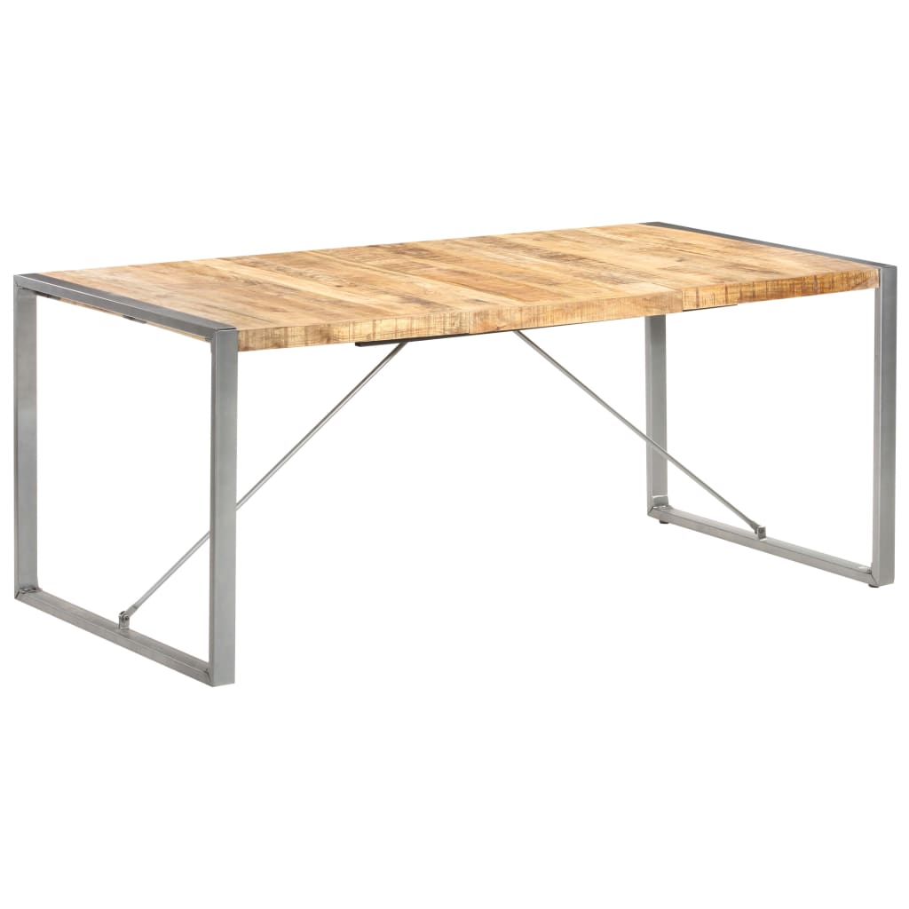 Tavolo da Pranzo 180x90x75 cm in Legno Massello di Mango Grezzo | homemem39