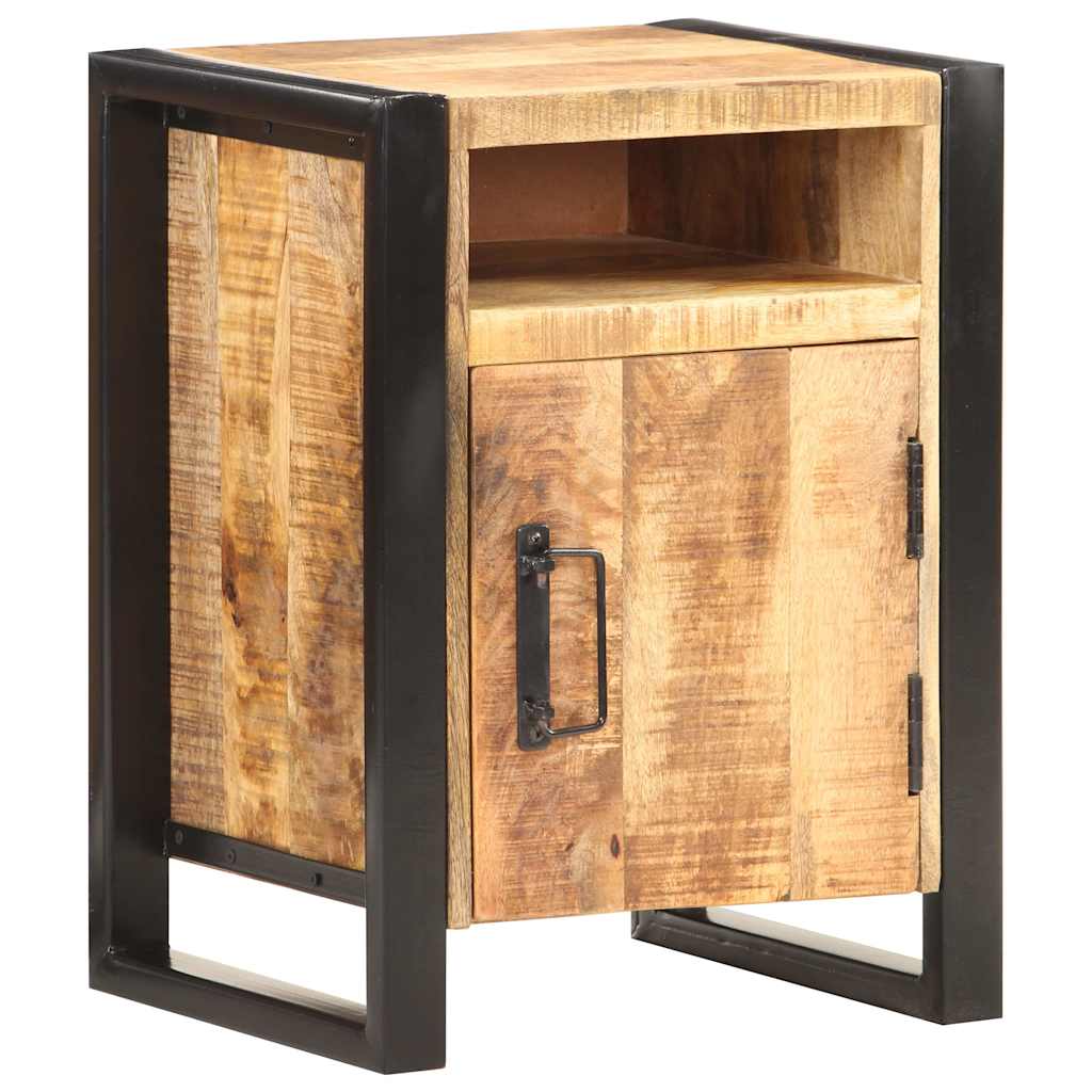 Comodino 40x35x55 cm in Legno Massello di Mango | homemem39