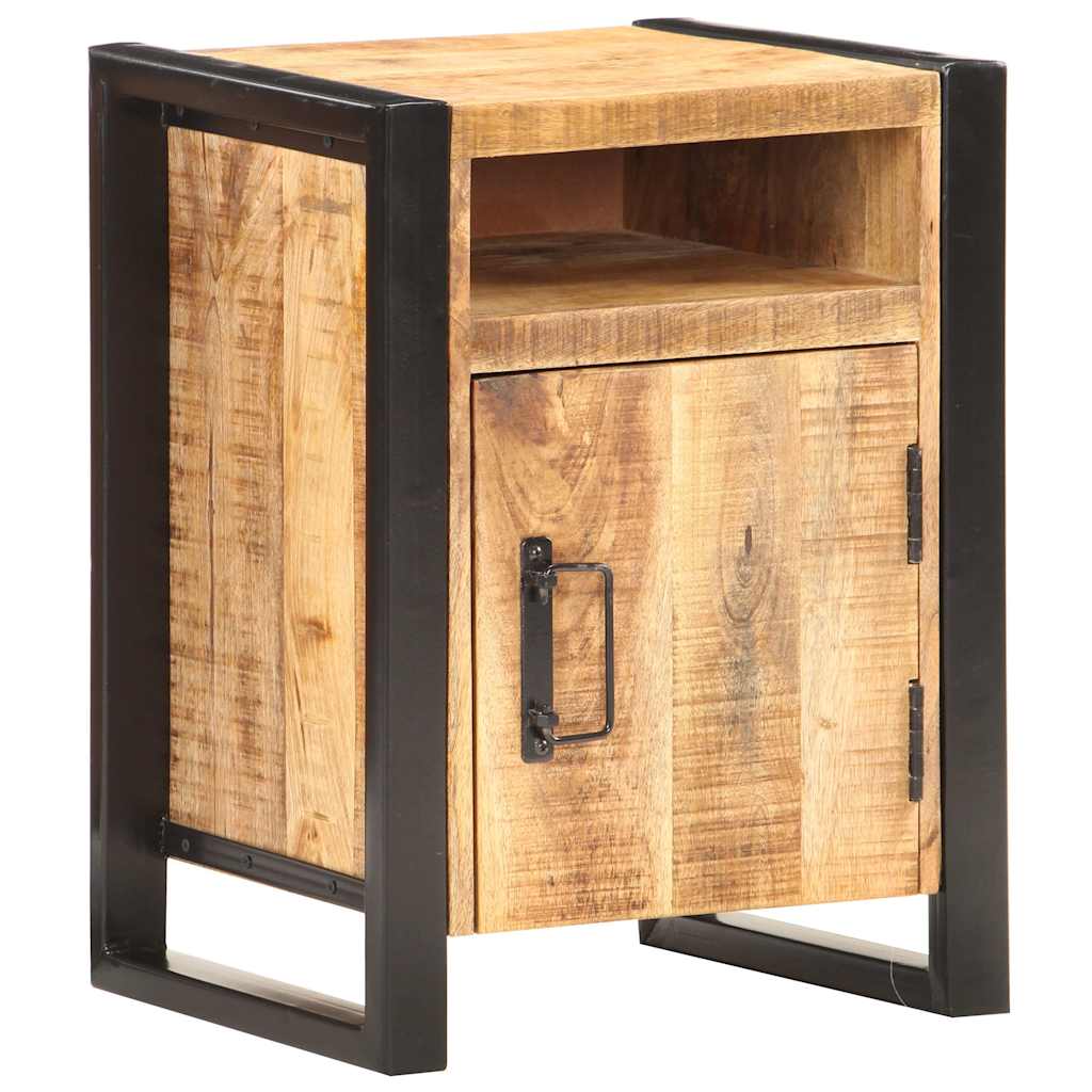 Comodino 40x35x55 cm in Legno Massello di Mango | homemem39