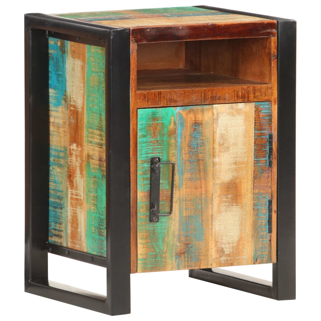 Comodino 40x35x55 cm in Legno Massello di Recupero | homemem39