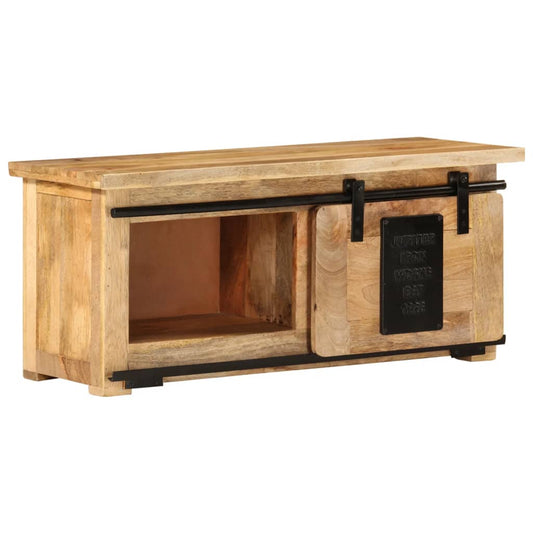 TV Cabinet 90x35x40 cm in Solid Mango Wood