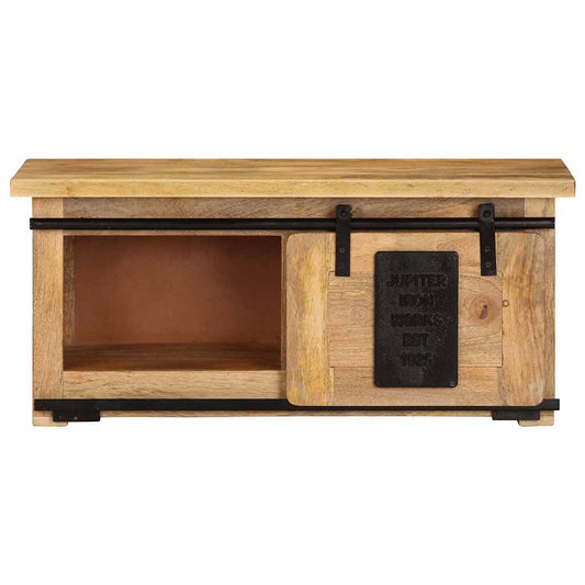 Mobile Porta TV 90x35x40 cm in Legno Massello di Mango