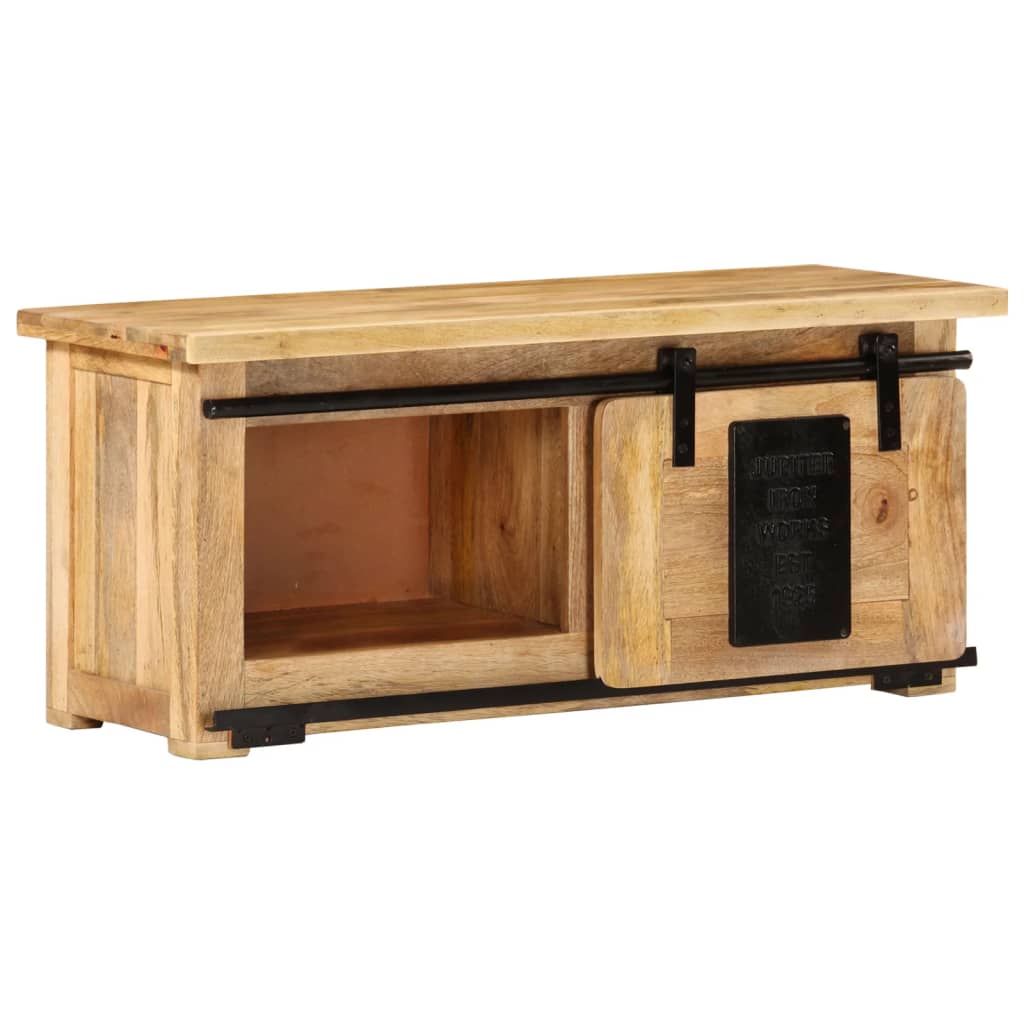 TV Cabinet 90x35x40 cm in Solid Mango Wood