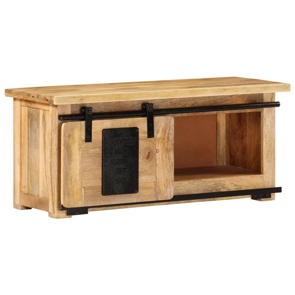 TV Cabinet 90x35x40 cm in Solid Mango Wood