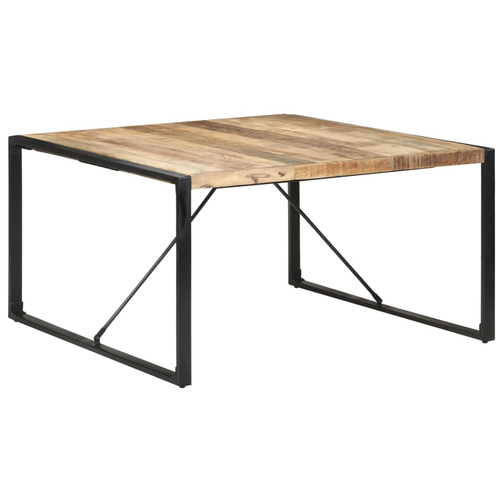 Tavolo da Pranzo 140x140x75 cm in Legno di Mango Grezzo | homemem39