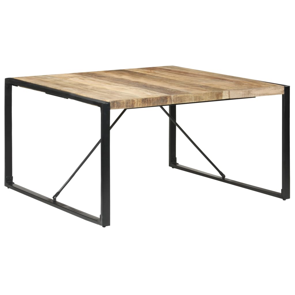 Tavolo da Pranzo 140x140x75 cm in Legno di Mango Grezzo | homemem39