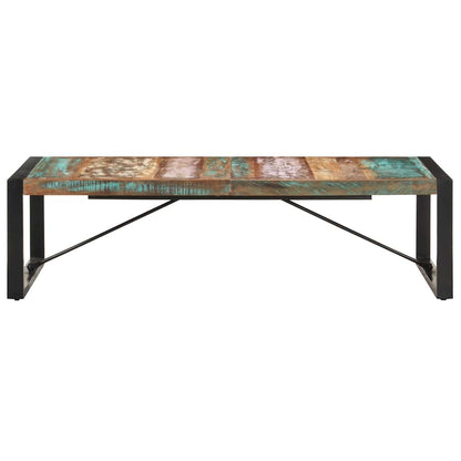 Tavolino da Salotto 140x70x40 cm in Legno Massello di Recupero