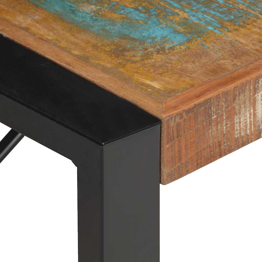 Tavolino da Salotto 140x70x40 cm in Legno Massello di Recupero