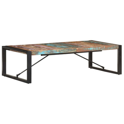 Tavolino da Salotto 140x70x40 cm in Legno Massello di Recupero