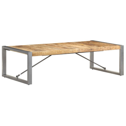 Tavolino da Salotto 140x70x40 cm in Legno di Mango Grezzo | homemem39