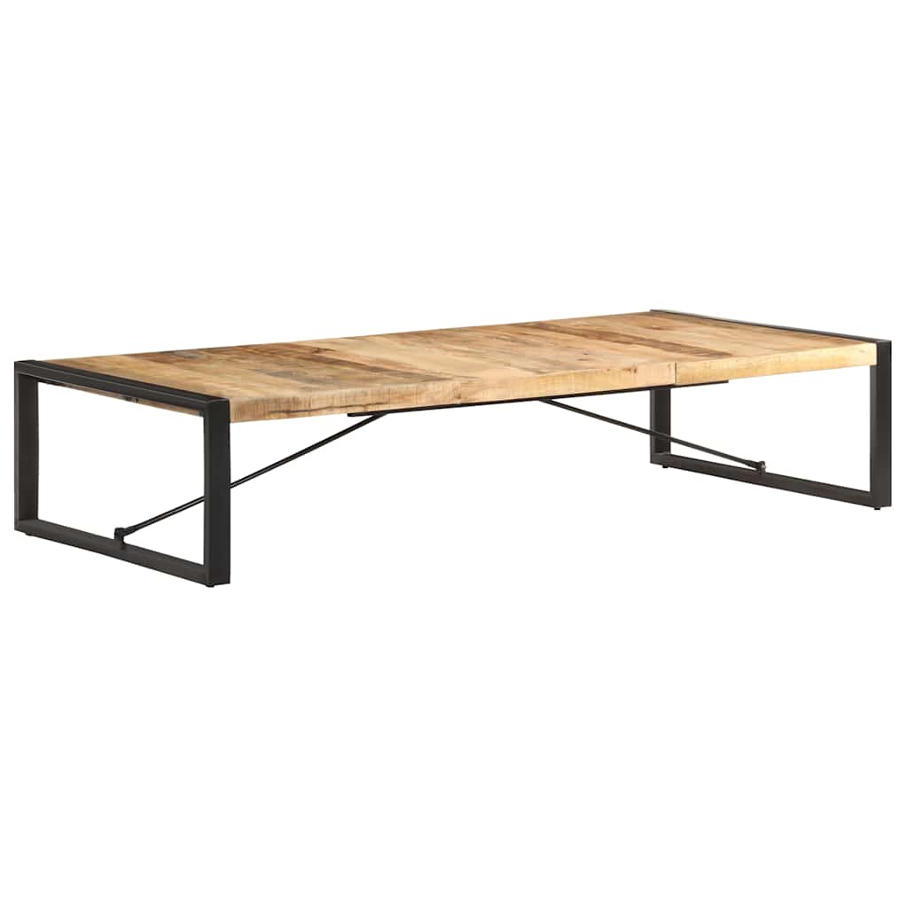 Tavolino da Salotto 180x90x40 cm in Legno di Mango Grezzo