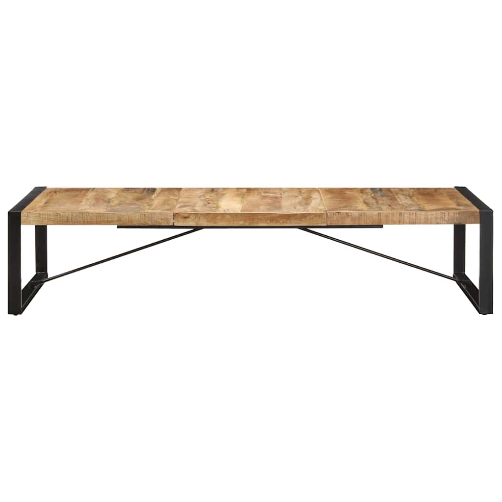 Tavolino da Salotto 180x90x40 cm in Legno di Mango Grezzo