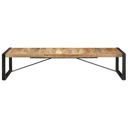 Tavolino da Salotto 180x90x40 cm in Legno di Mango Grezzo