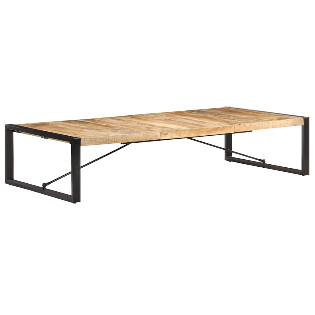 Tavolino da Salotto 180x90x40 cm in Legno di Mango Grezzo