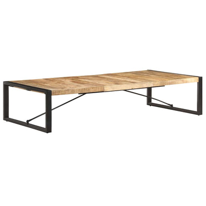 Tavolino da Salotto 180x90x40 cm in Legno di Mango Grezzo