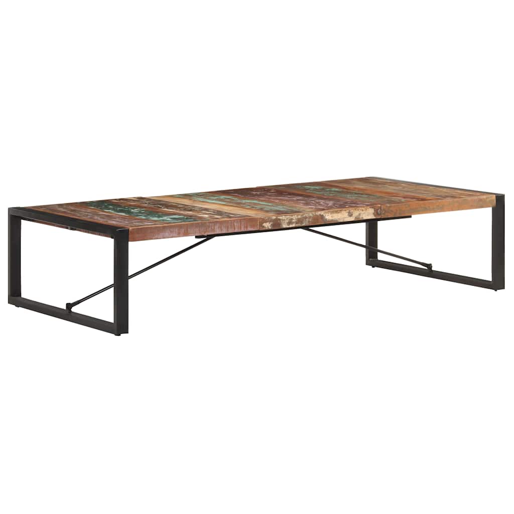 Tavolino da Salotto 180x90x40 cm in Legno Massello di Recupero
