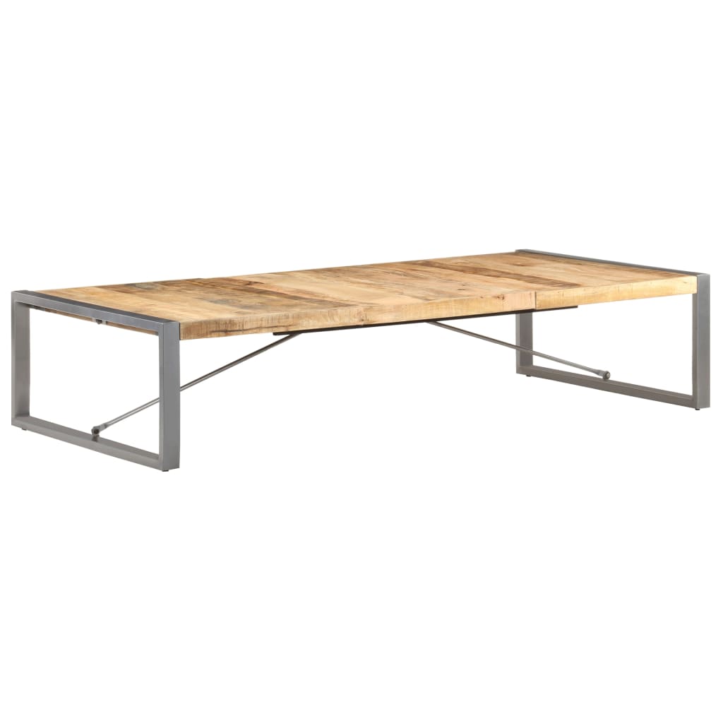 Tavolino da Salotto 180x90x40 cm in Legno di Mango Grezzo | homemem39