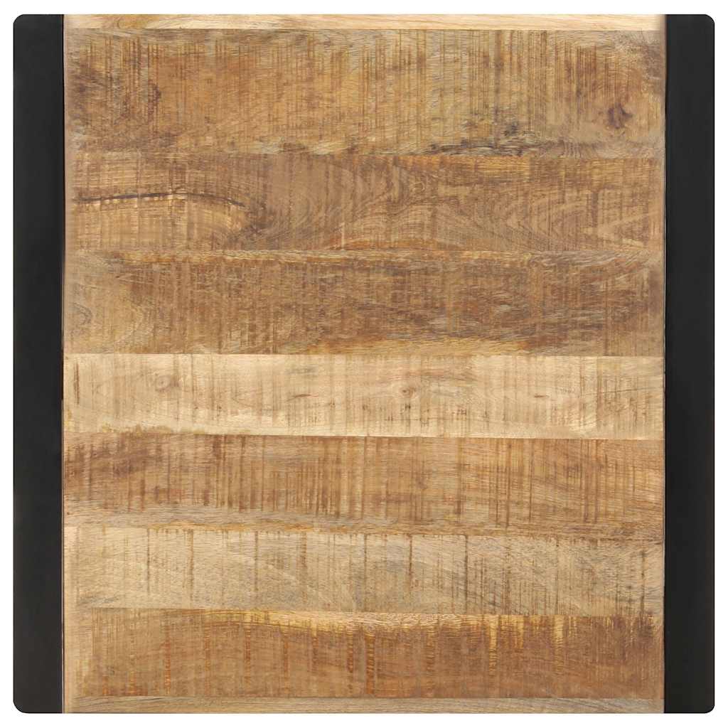 Tavolo da Pranzo 70x70x75 cm in Legno Massello di Mango Grezzo