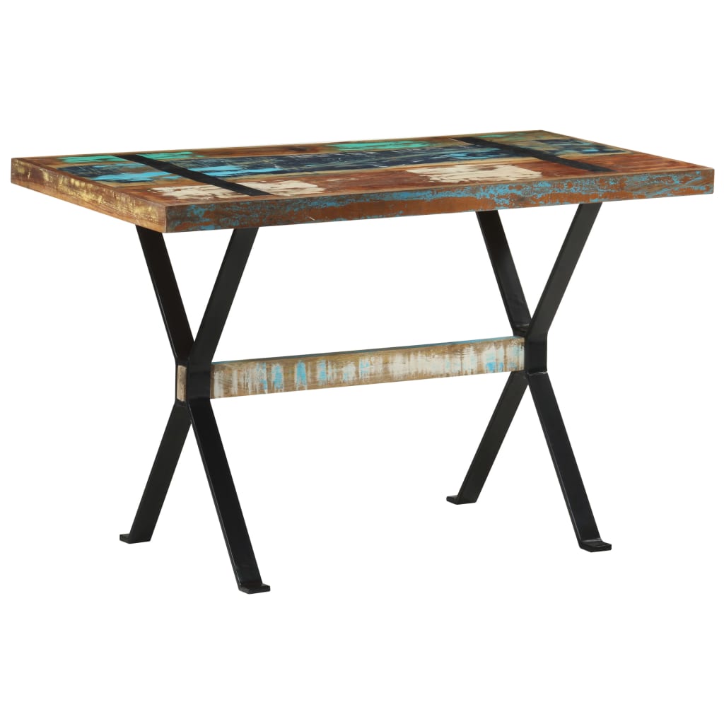 Tavolo da Pranzo 120x60x76 cm in Legno Massello di Recupero | homemem39