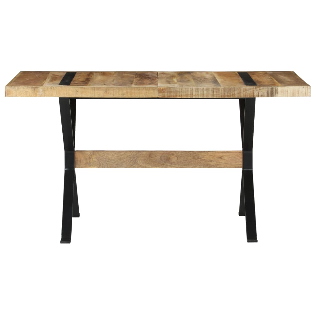 Tavolo da Pranzo 140x70x76 cm in Legno di Mango Grezzo | homemem39