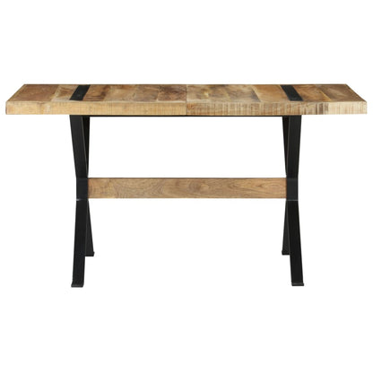 Tavolo da Pranzo 140x70x76 cm in Legno di Mango Grezzo | homemem39
