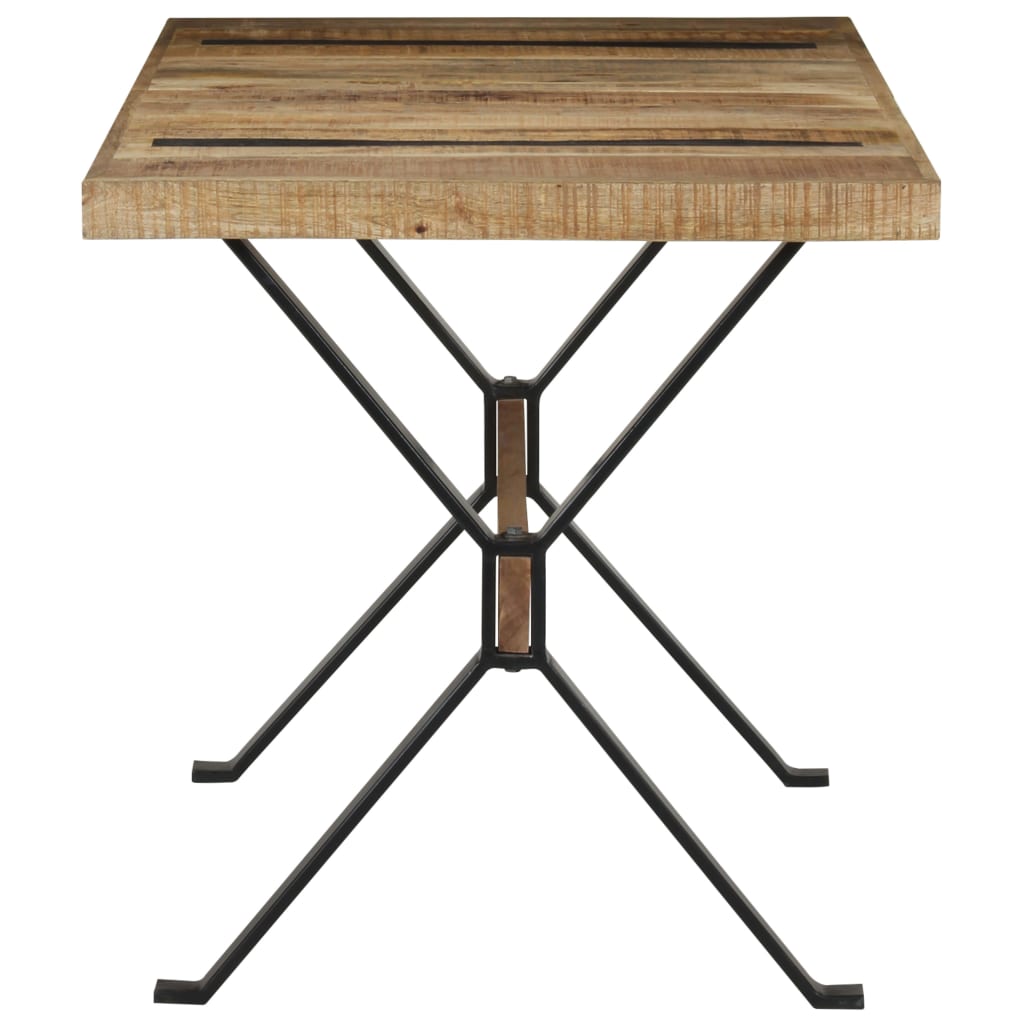 Tavolo da Pranzo 140x70x76 cm in Legno di Mango Grezzo | homemem39