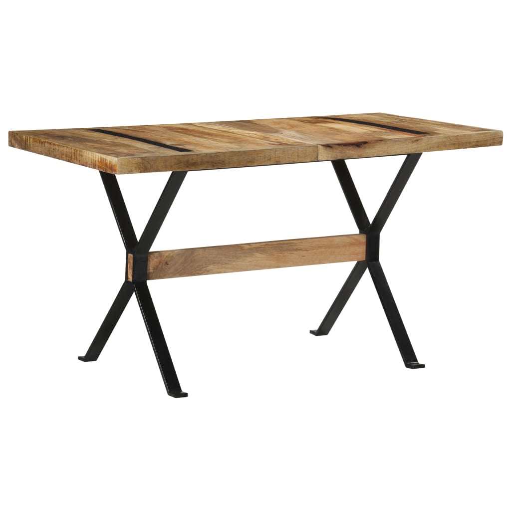 Tavolo da Pranzo 140x70x76 cm in Legno di Mango Grezzo | homemem39