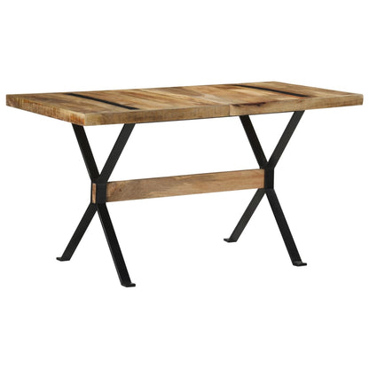 Tavolo da Pranzo 140x70x76 cm in Legno di Mango Grezzo | homemem39