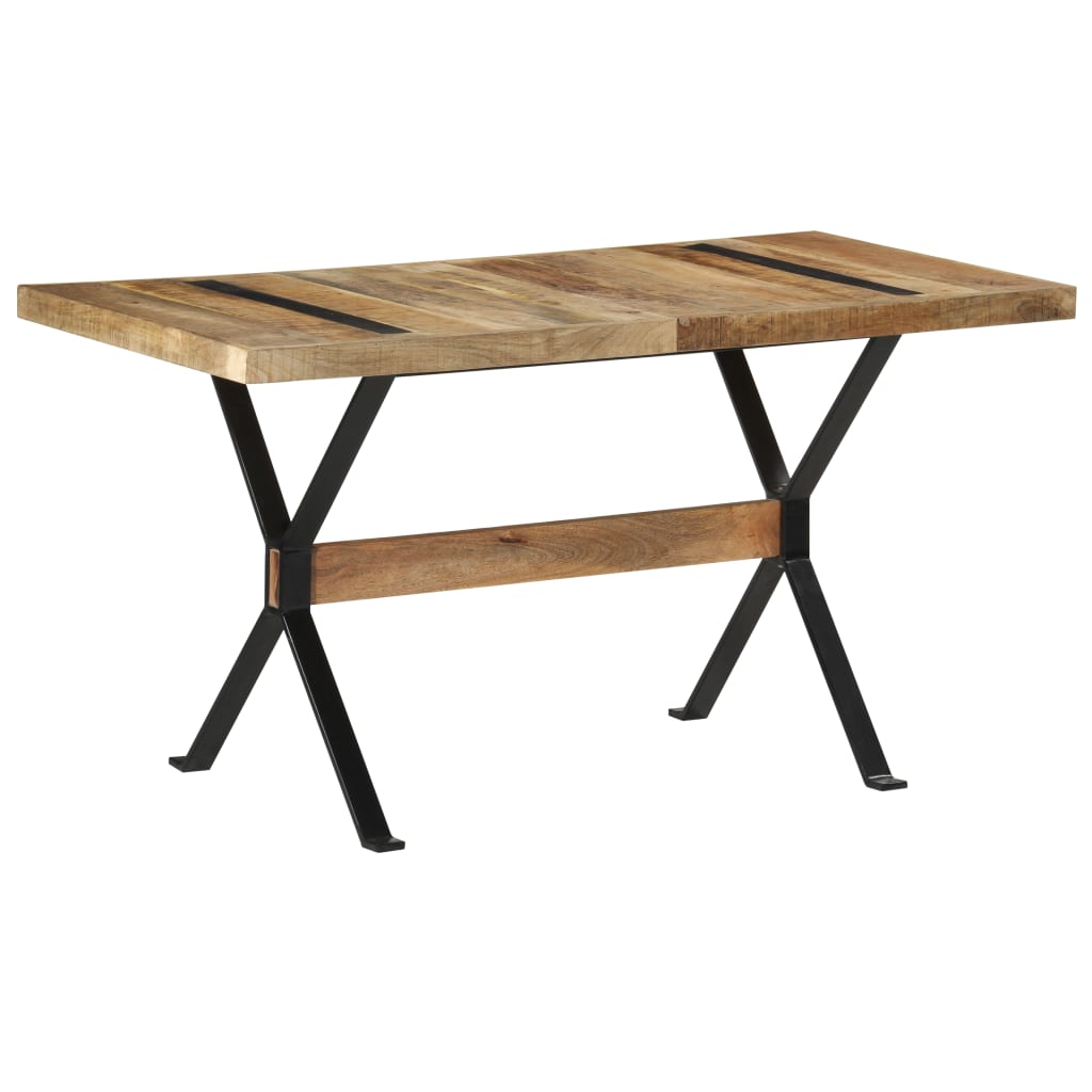 Tavolo da Pranzo 140x70x76 cm in Legno di Mango Grezzo | homemem39