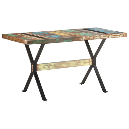 Tavolo da Pranzo 140x70x76 cm in Legno Massello di Recupero | homemem39