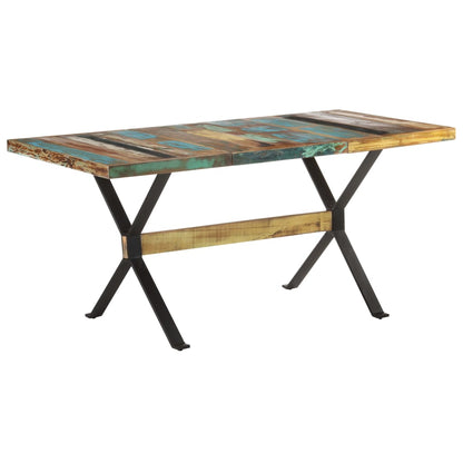 Tavolo da Pranzo 160x80x76 cm in Legno Massello di Recupero | homemem39