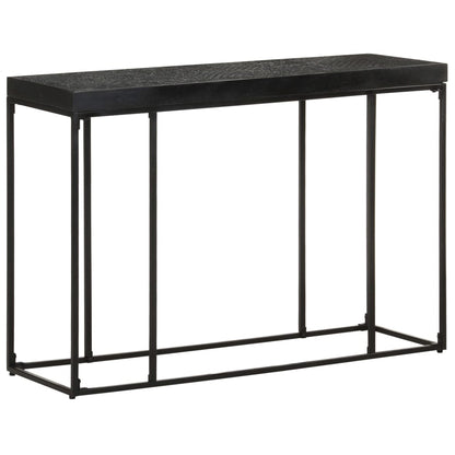 Tavolo Consolle Nero 110x35x76 cm Massello di Acacia e Mango - homemem39