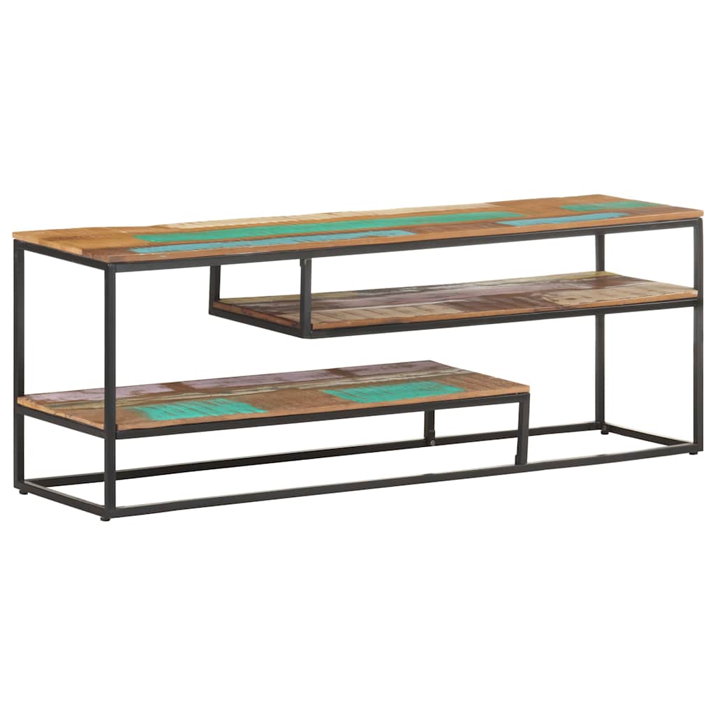 Mobile Porta TV 130x30x45 cm in Legno Massello di Recupero | homemem39