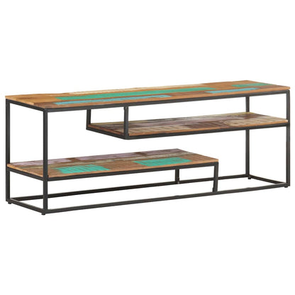 Mobile Porta TV 130x30x45 cm in Legno Massello di Recupero | homemem39