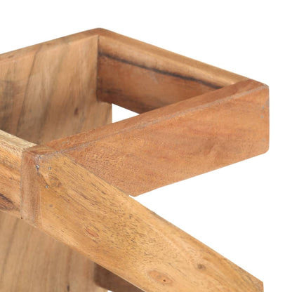 Portavino da 5 Bottiglie in Legno Massello di Acacia