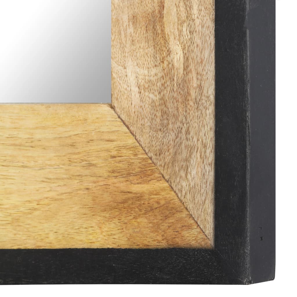 Specchio 80x50 cm in Legno Massello di Mango
