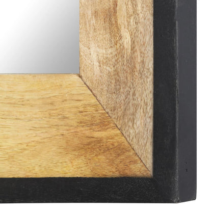 Specchio 80x50 cm in Legno Massello di Mango