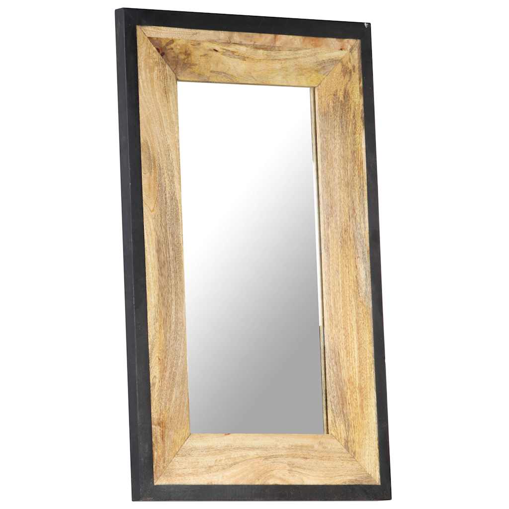 Specchio 80x50 cm in Legno Massello di Mango