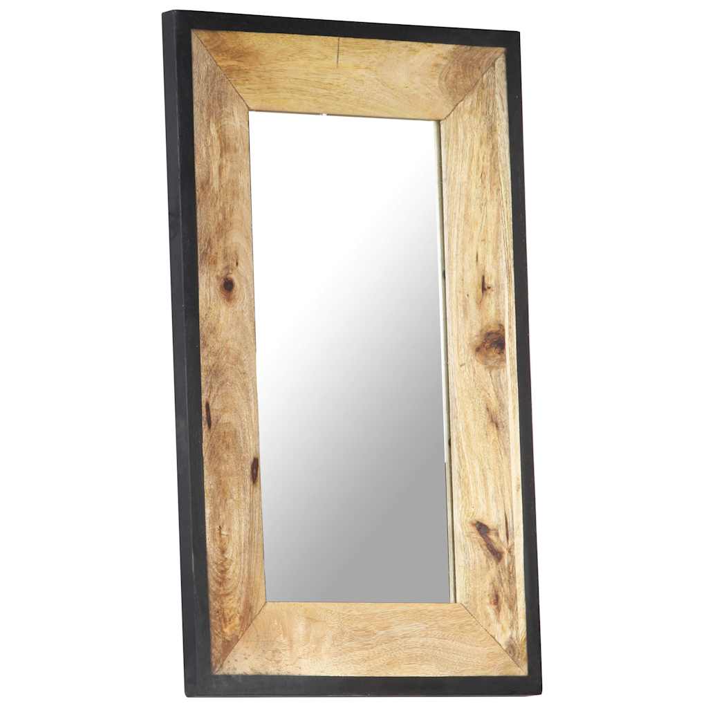 Specchio 80x50 cm in Legno Massello di Mango