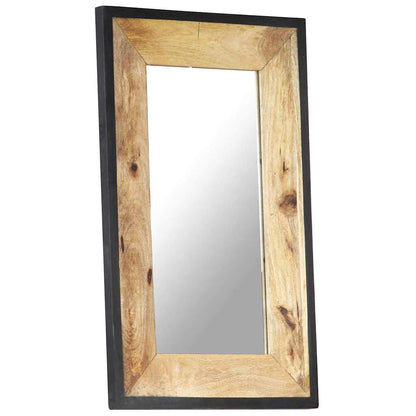 Specchio 80x50 cm in Legno Massello di Mango