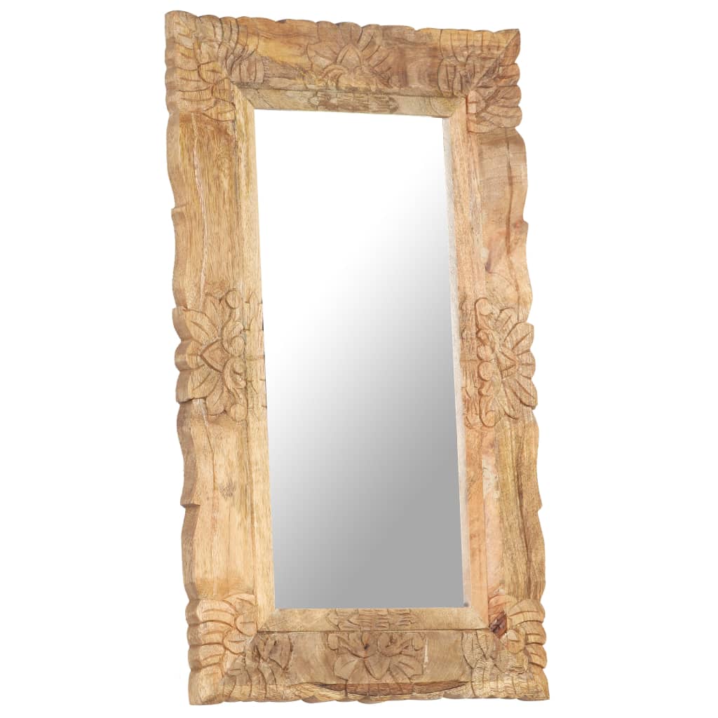 Specchio 80x50 cm in Legno Massello di Mango | homemem39