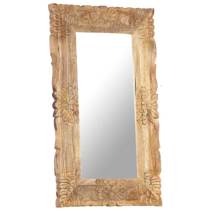 Specchio 80x50 cm in Legno Massello di Mango | homemem39