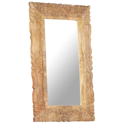Specchio 80x50 cm in Legno Massello di Mango | homemem39