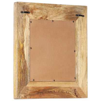 Specchio Intagliato a Mano 50x50x2,6 cm in Massello di Mango | homemem39