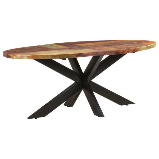 Tavolo da Pranzo 200x100x75cm in Legno Massello di Recupero