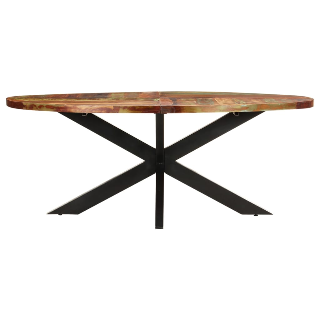 Tavolo da Pranzo 200x100x75cm in Legno Massello di Recupero